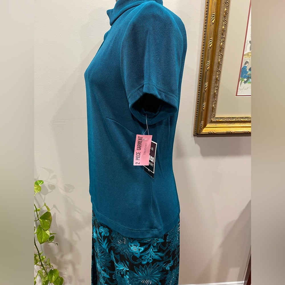 🆕Y2K David Warren ladies vintage 16-2piece skirt and top set-NWT-maxi skirt-moc - Picture 6 of 16